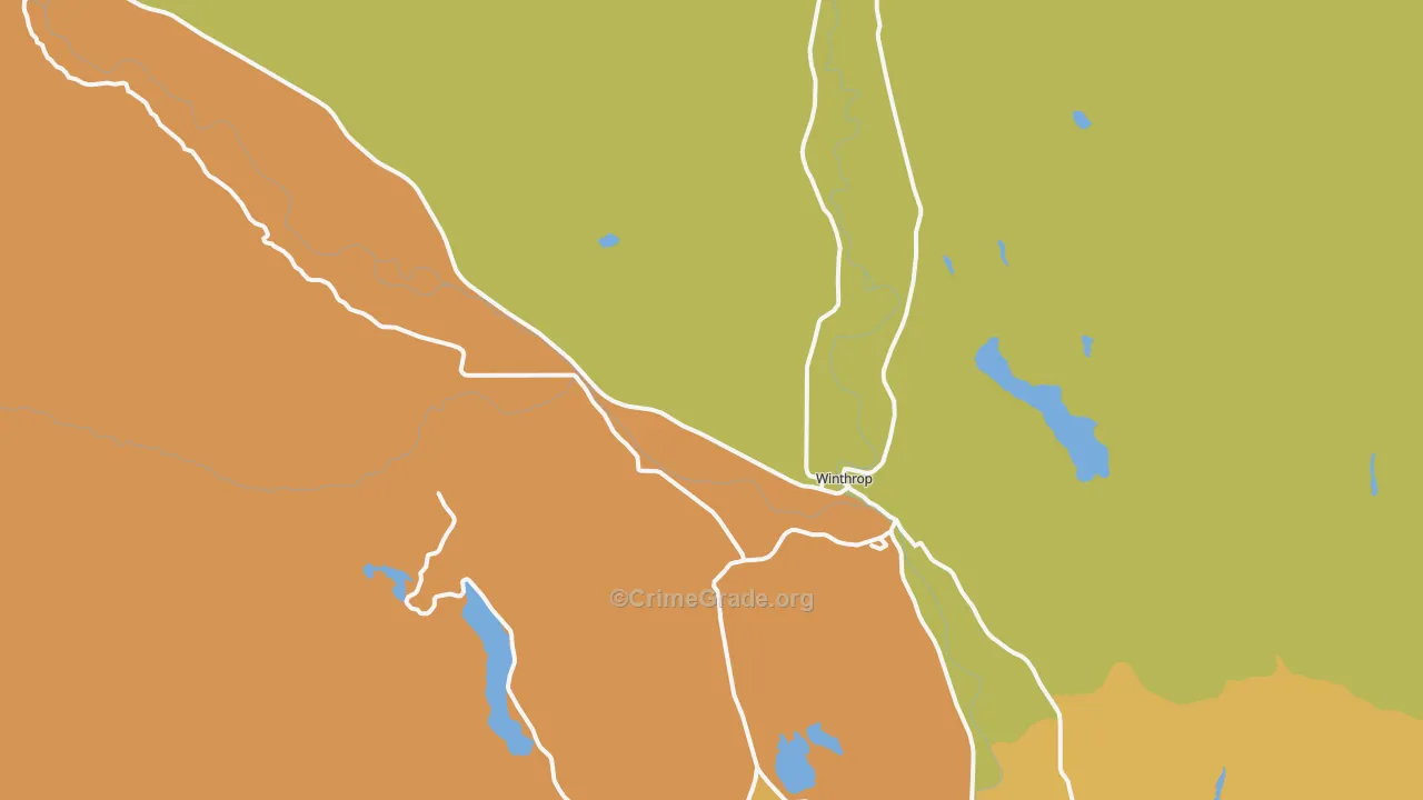 Winthrop, WA Map of Murder Rates