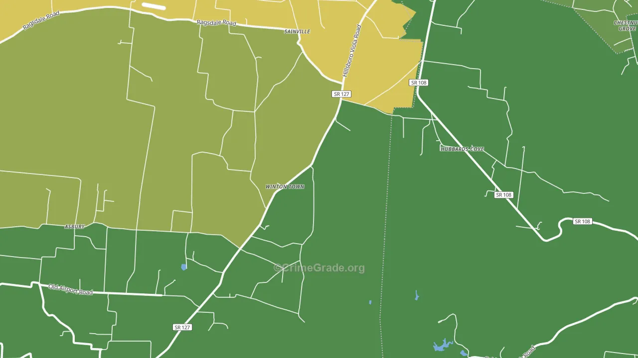 Winton Town, TN Map of Murder Rates