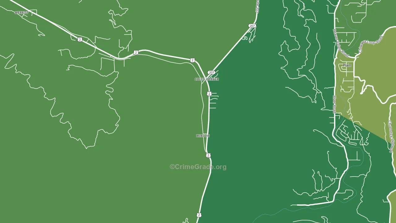 Winton, WA Map of Murder Rates
