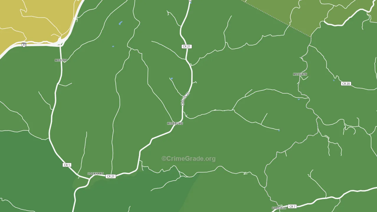 Wiseburg, WV Map of Murder Rates