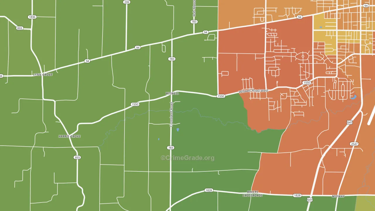 Wiswell, KY Map of Murder Rates