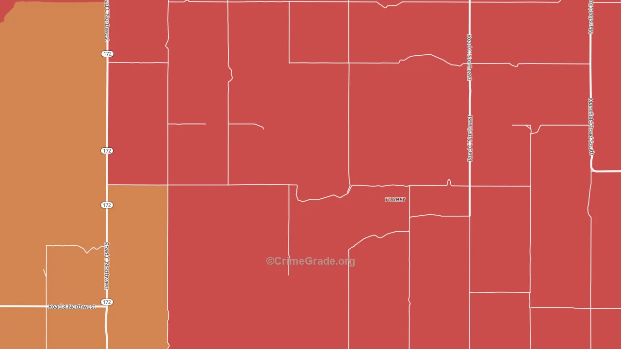 Withrow, WA Map of Murder Rates