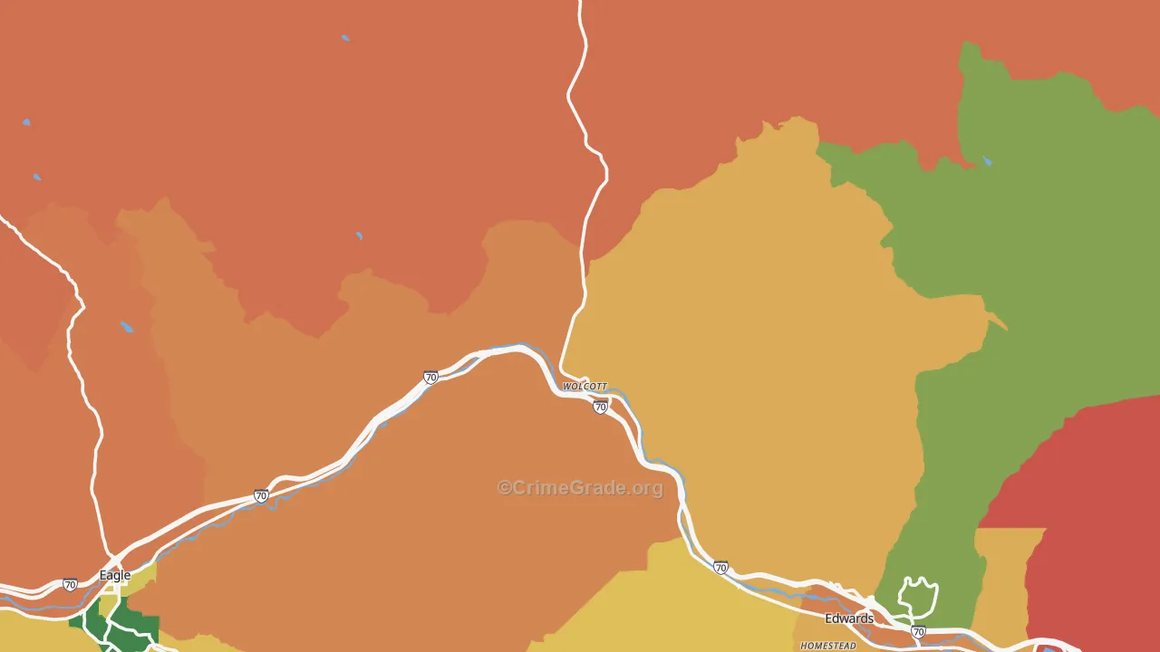 Wolcott, CO Map of Murder Rates