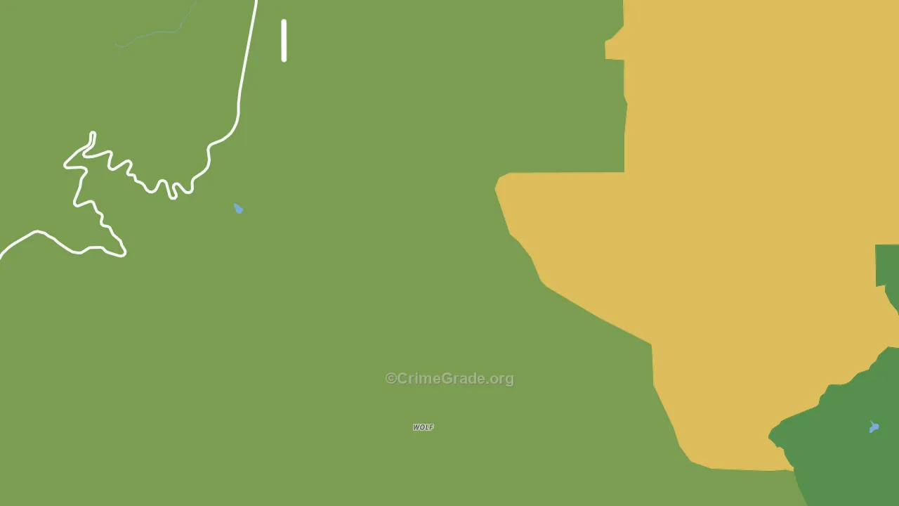 Wolf, WY Map of Murder Rates
