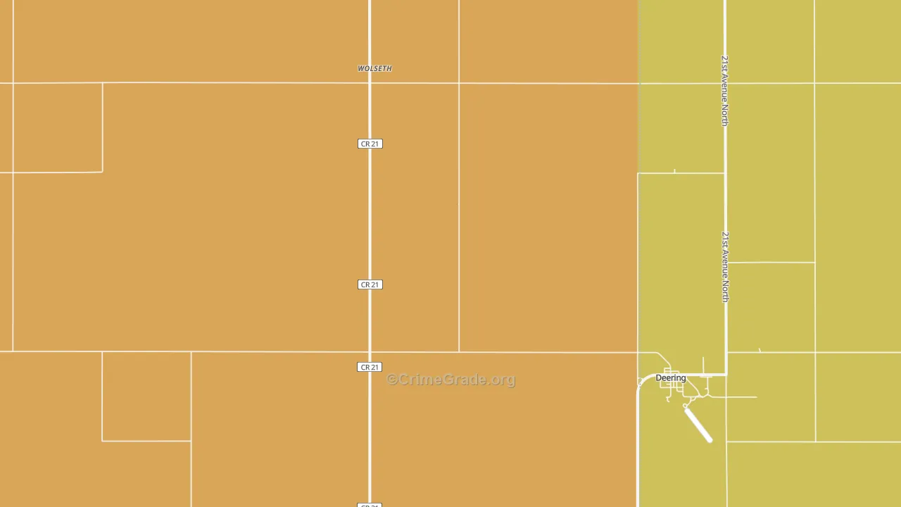 Wolseth, ND Map of Murder Rates