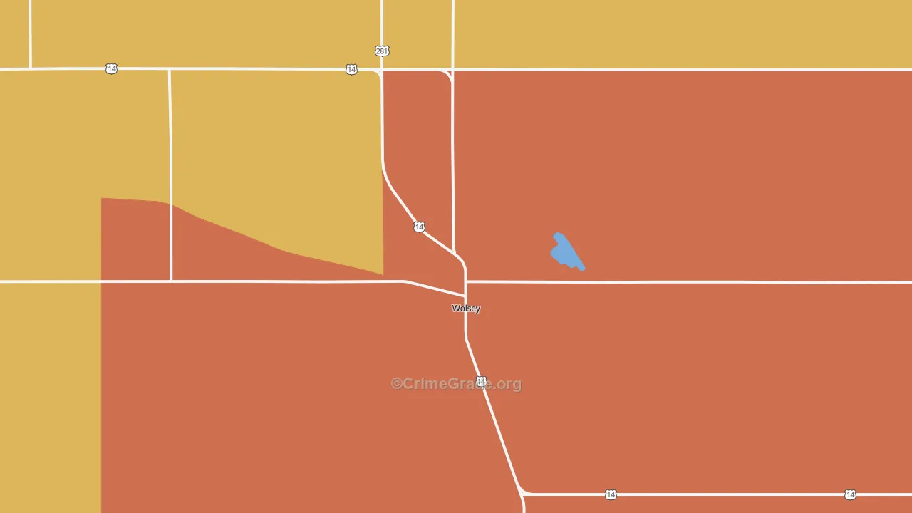 Wolsey, SD Map of Murder Rates