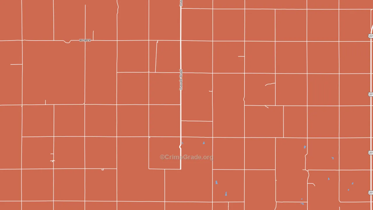Womer, KS Map of Murder Rates