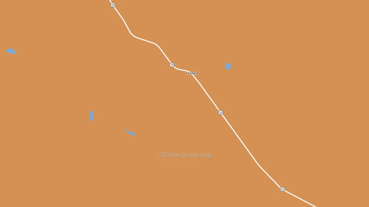 Wood Lake, NE Map of Murder Rates