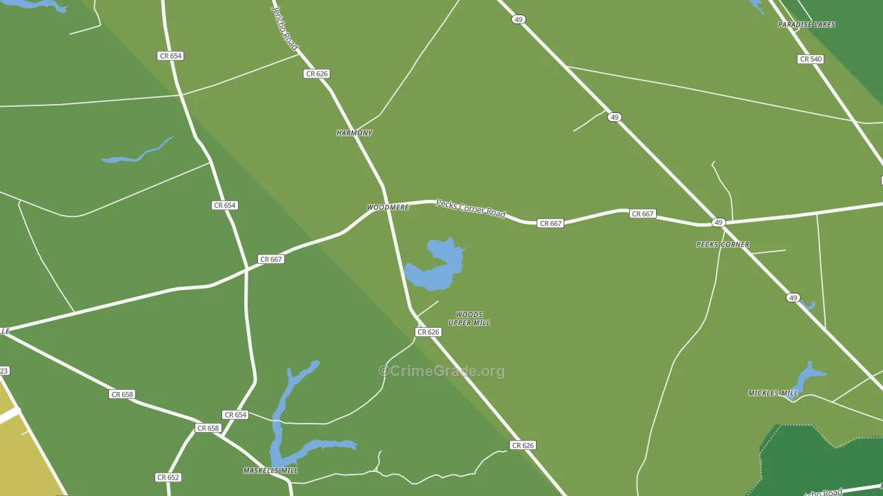 Woodmere, NJ Map of Murder Rates