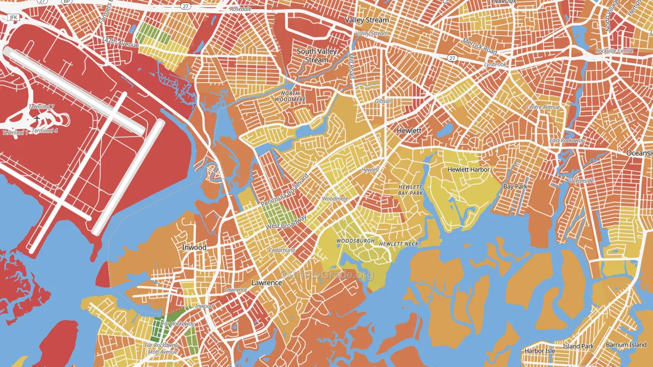 Woodmere, NY Map of Murder Rates