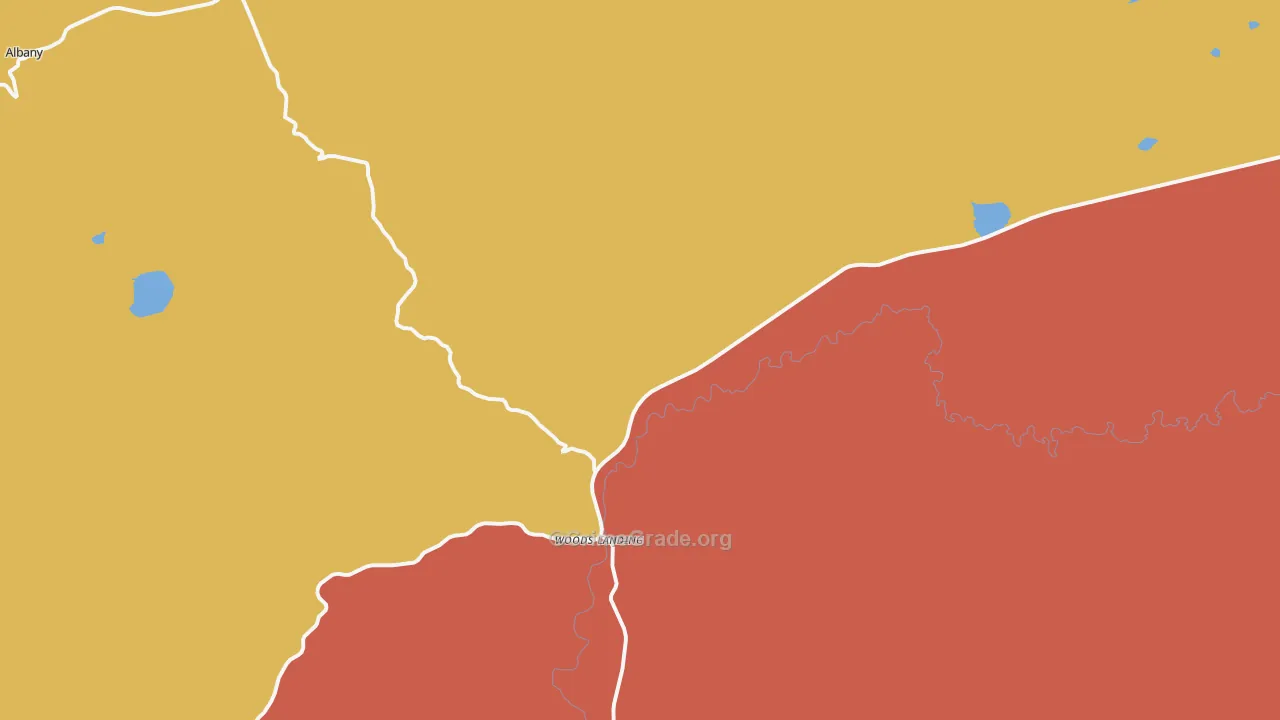 Woods Landing, WY Map of Murder Rates