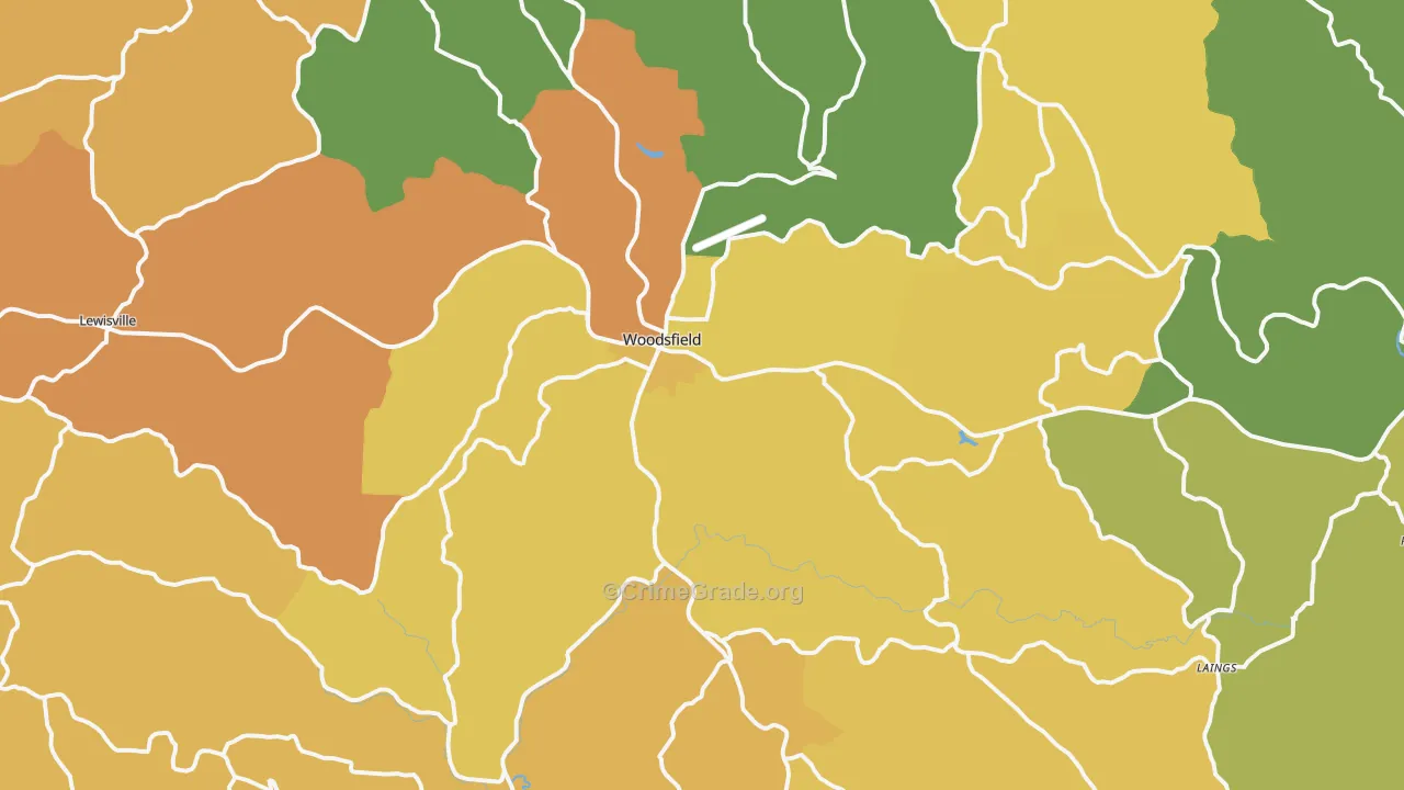 Woodsfield, OH Map of Murder Rates