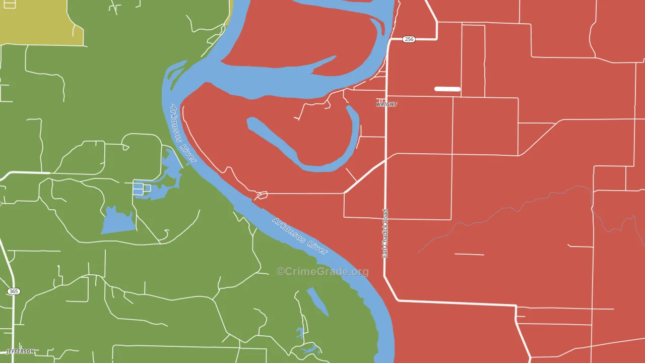 Wright, AR Map of Murder Rates