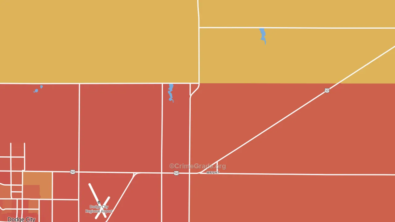 Wright, KS Map of Murder Rates