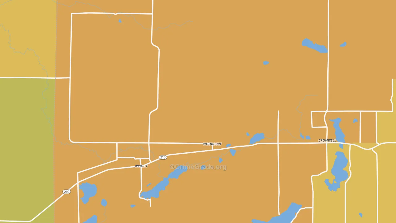 Wright, MN Map of Murder Rates