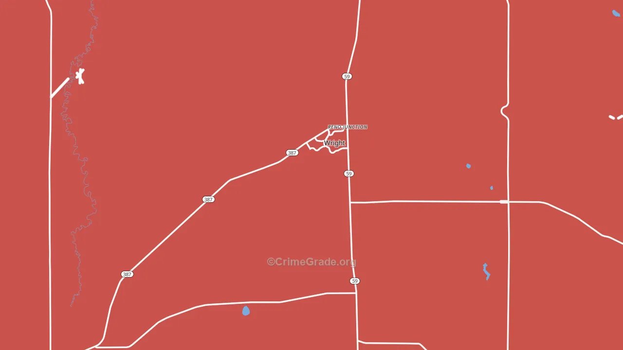 Wright, WY Map of Murder Rates