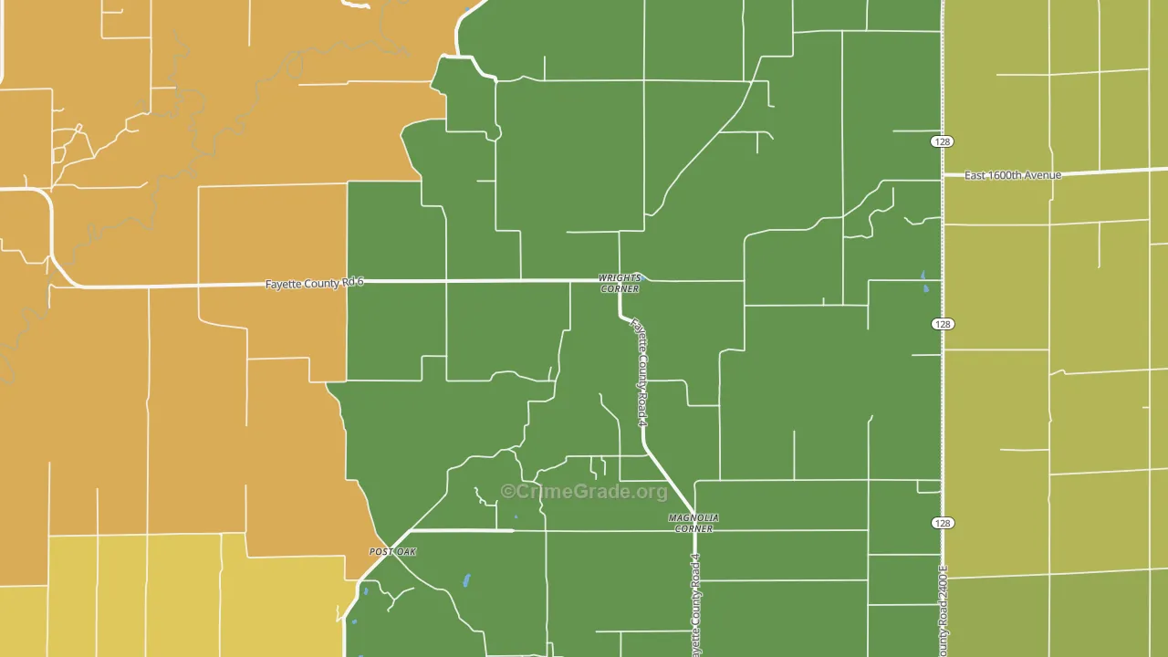 Wrights Corner, IL Map of Murder Rates