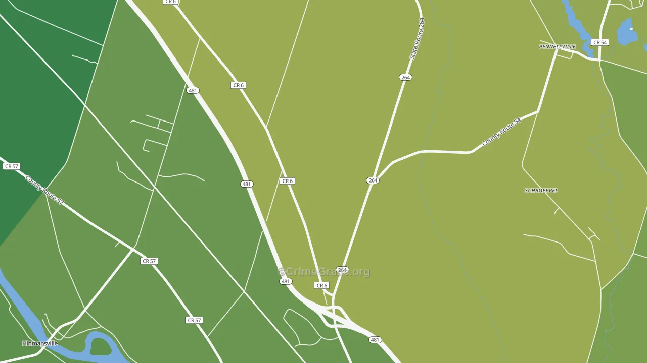 Wrights Corners, NY Map of Murder Rates