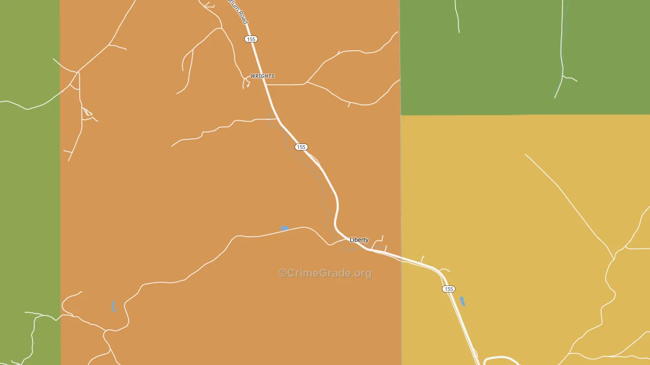 Wrights, PA Map of Murder Rates