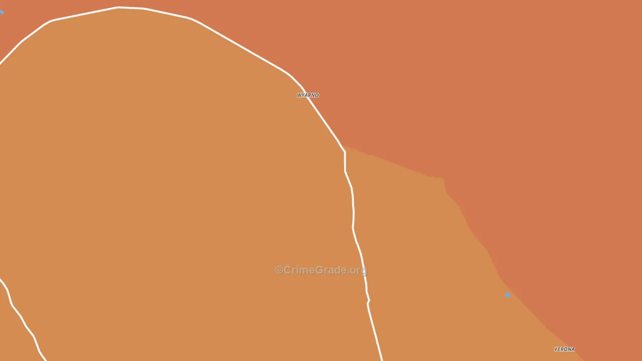 Wyarno, WY Map of Murder Rates