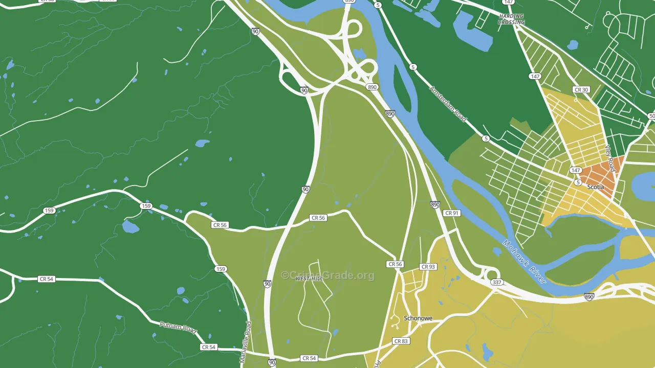 Wyatts, NY Map of Murder Rates