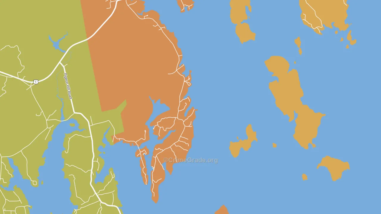 Wyman, ME Map of Murder Rates