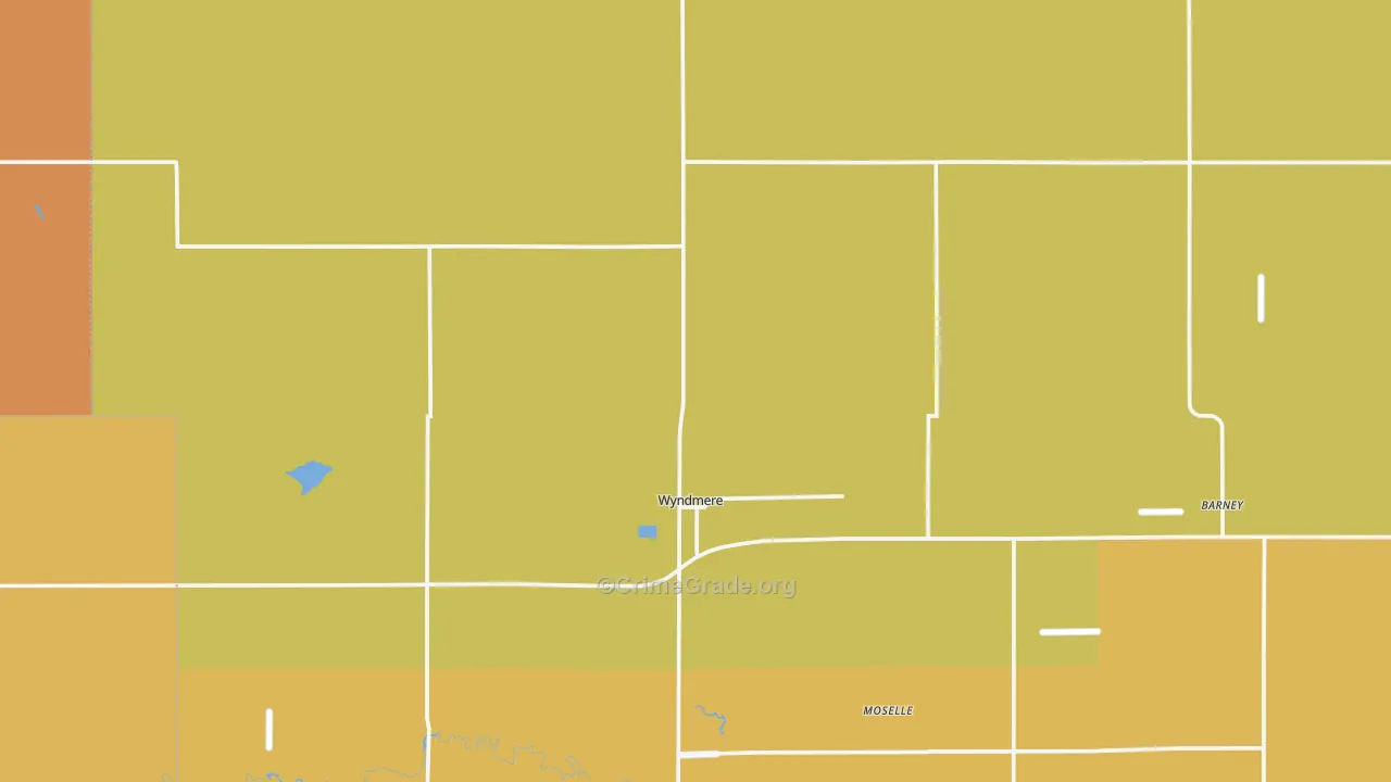 Wyndmere, ND Map of Murder Rates