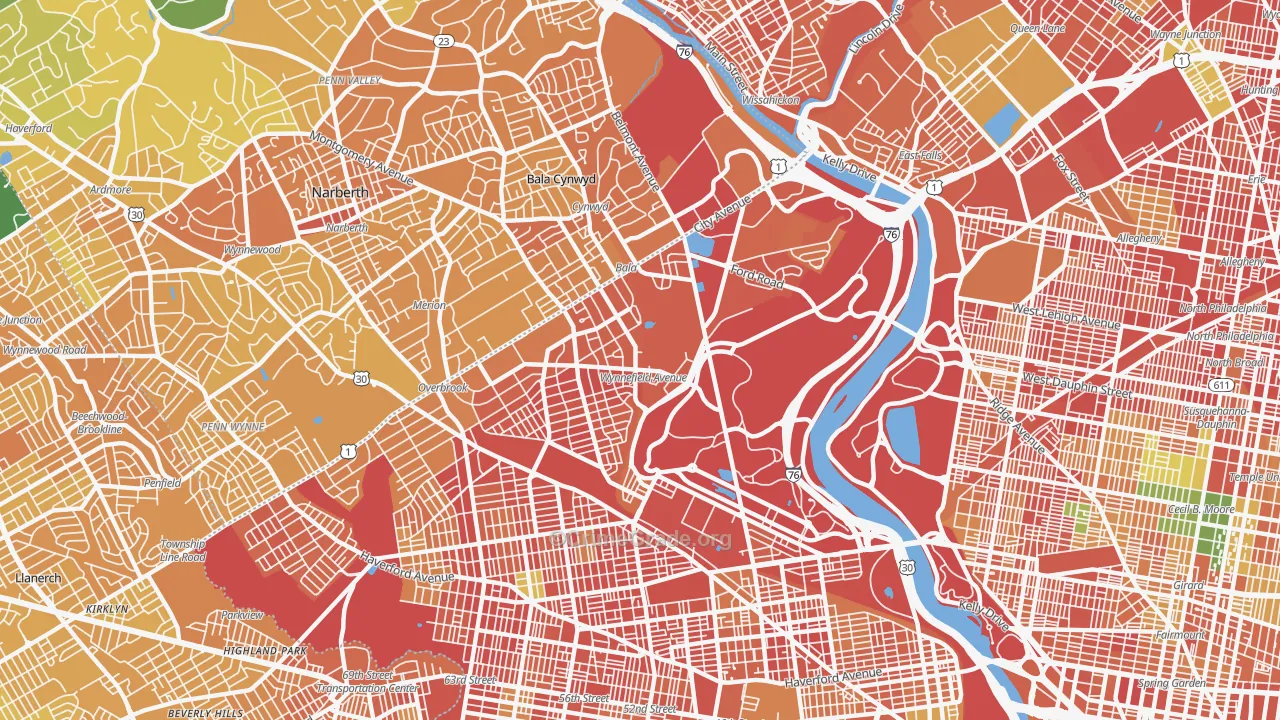 Wynnefield, Philadelphia, PA Map of Murder Rates