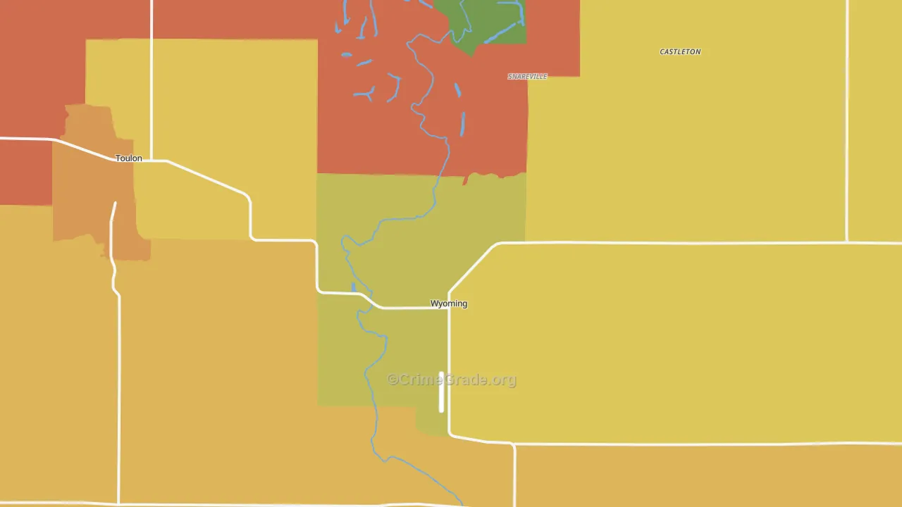 Wyoming, IL Map of Murder Rates