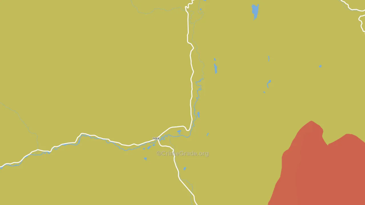 Yaak, MT Map of Murder Rates