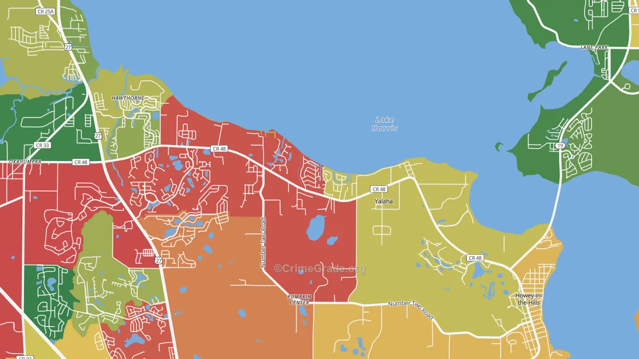 Yalaha, FL Map of Murder Rates