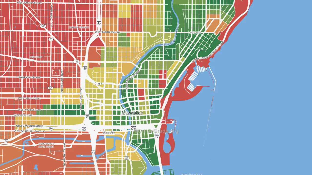Yankee Hill, Milwaukee, WI Map of Murder Rates