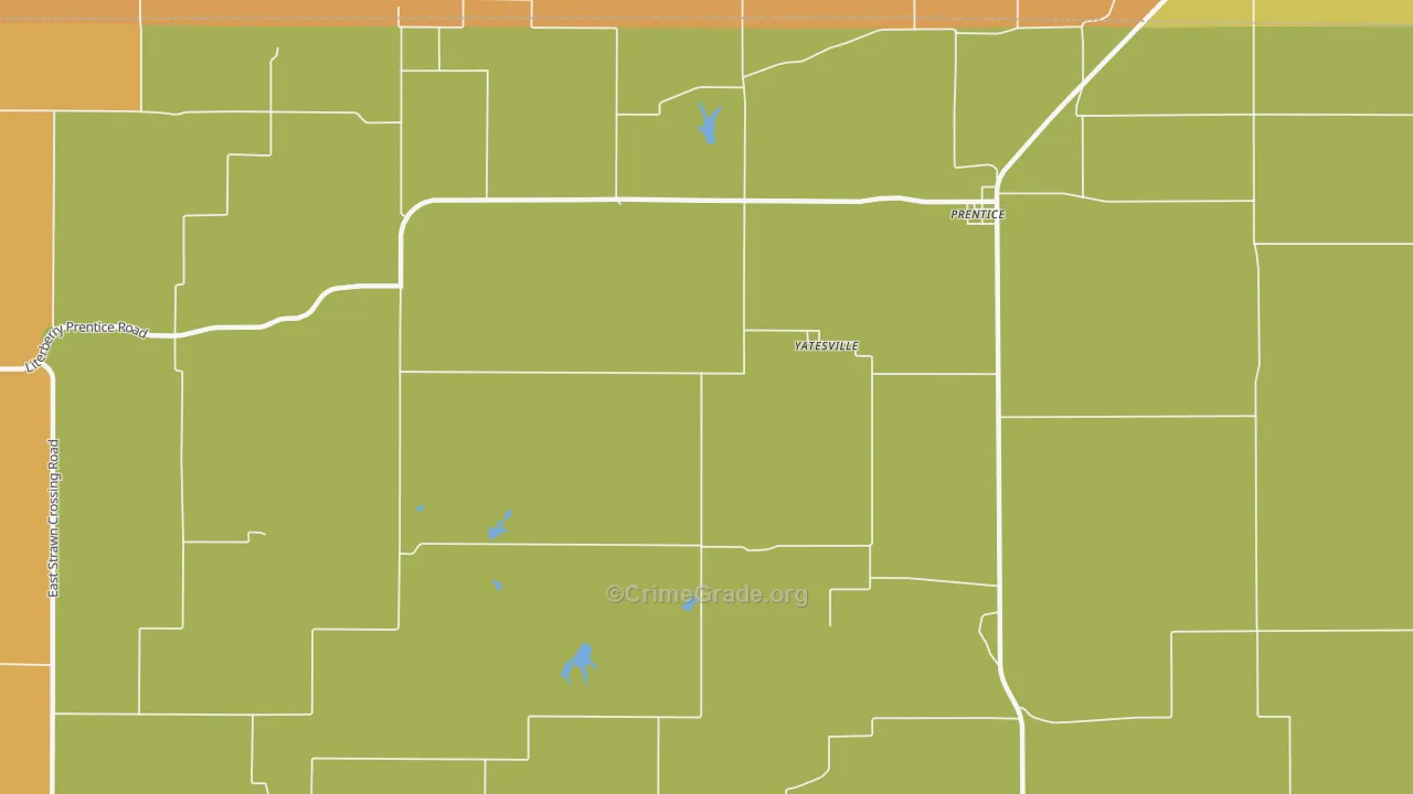 Yatesville, IL Map of Murder Rates
