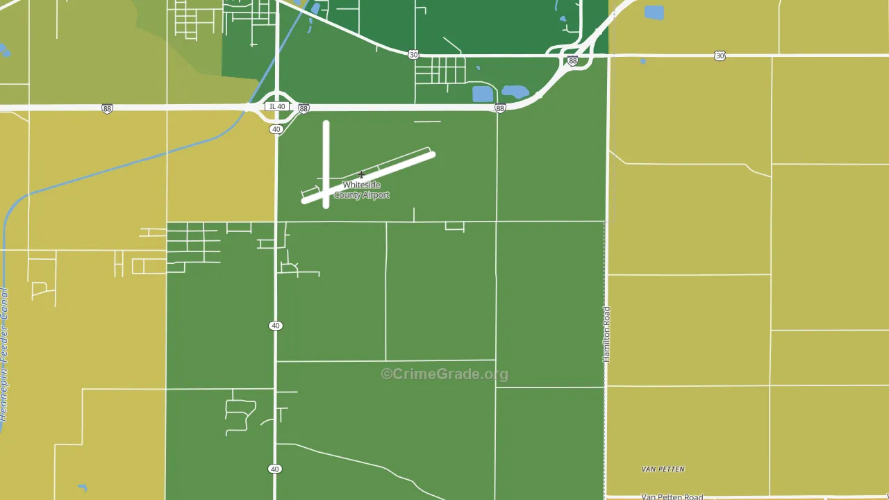 Yeoward Addition, IL Map of Murder Rates