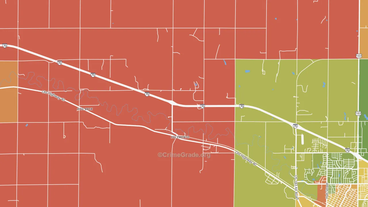 Yocemento, KS Map of Murder Rates