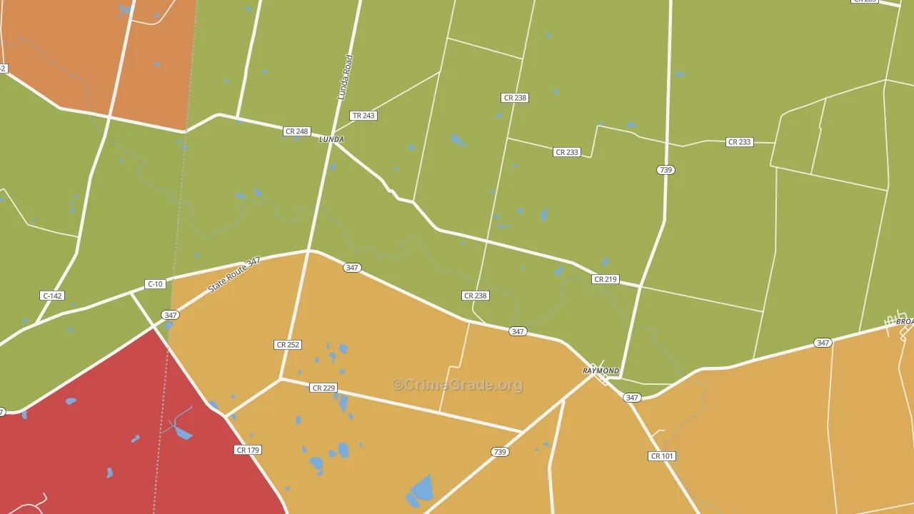 York Center, OH Map of Murder Rates