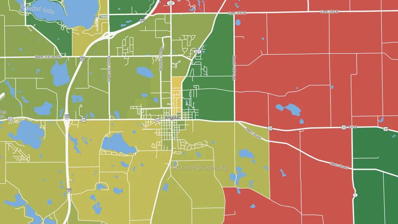 York, IN Map of Murder Rates
