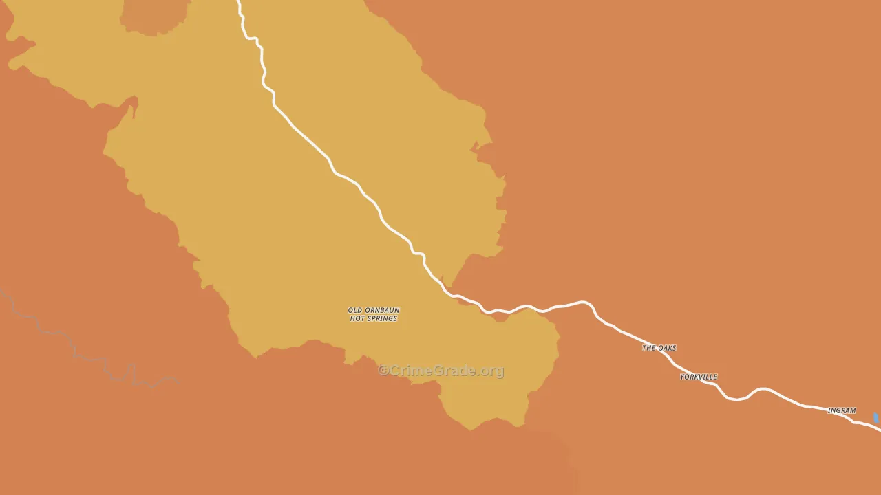 Yorkville, CA Map of Murder Rates