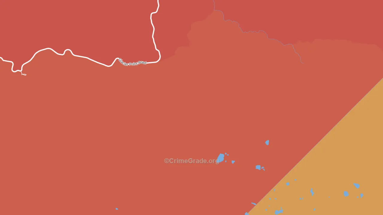 Yosemite Junction, CA Map of Murder Rates