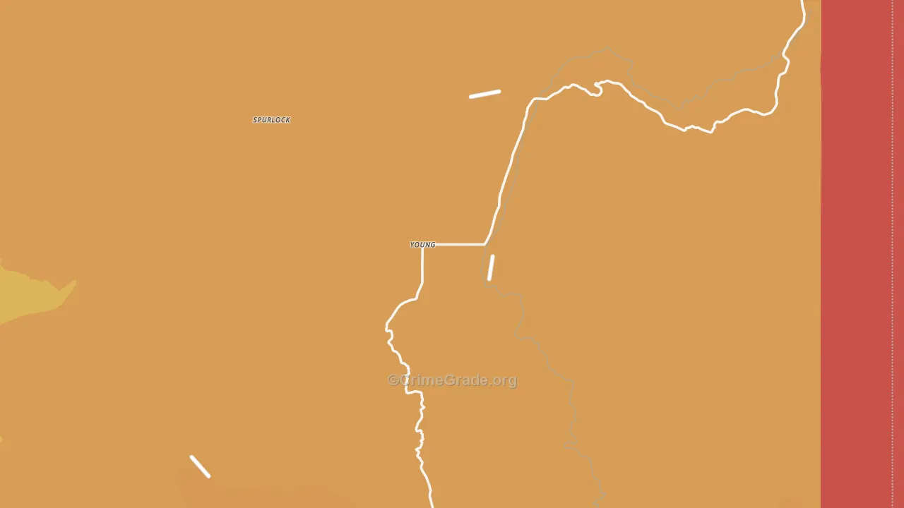 Young, AZ Map of Murder Rates