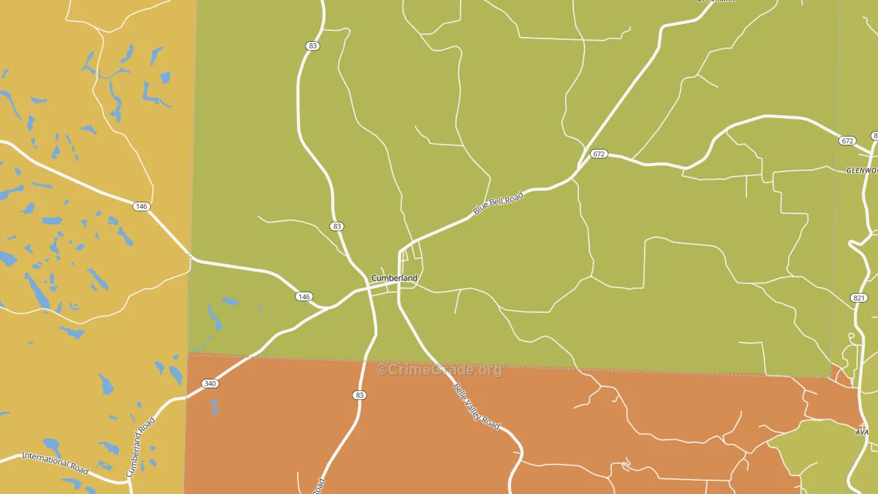 Young Hickory, OH Map of Murder Rates