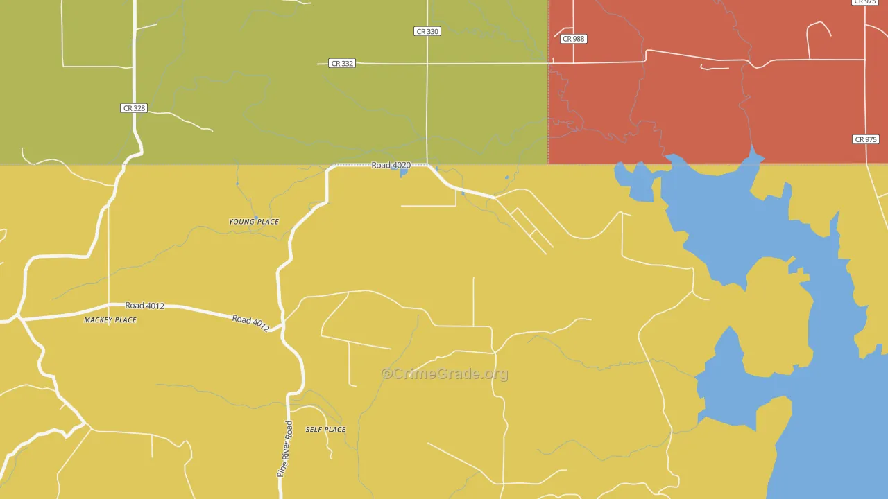 Young Place, NM Map of Murder Rates