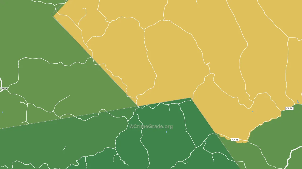 Young, WV Map of Murder Rates