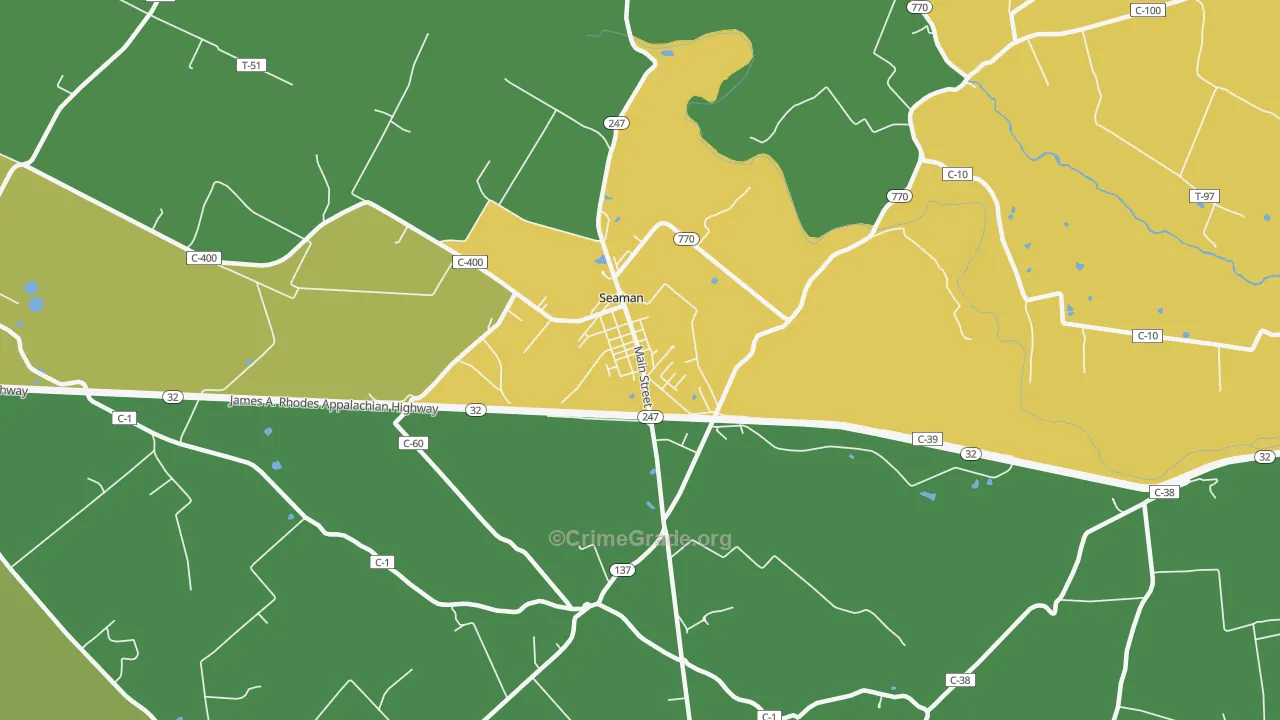 Youngsville, OH Map of Murder Rates