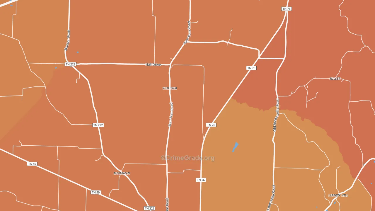 Yum Yum, TN Map of Murder Rates
