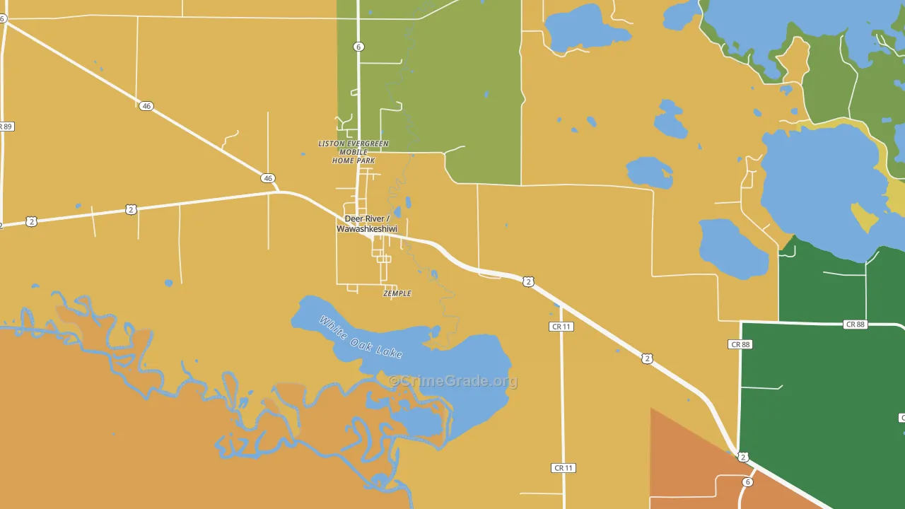 Zemple, MN Map of Murder Rates