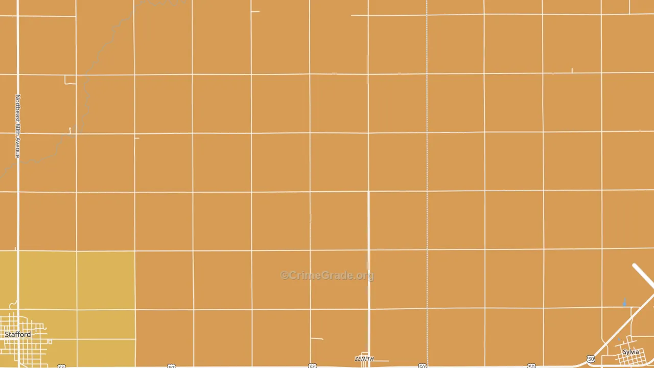 Zenith, KS Map of Murder Rates