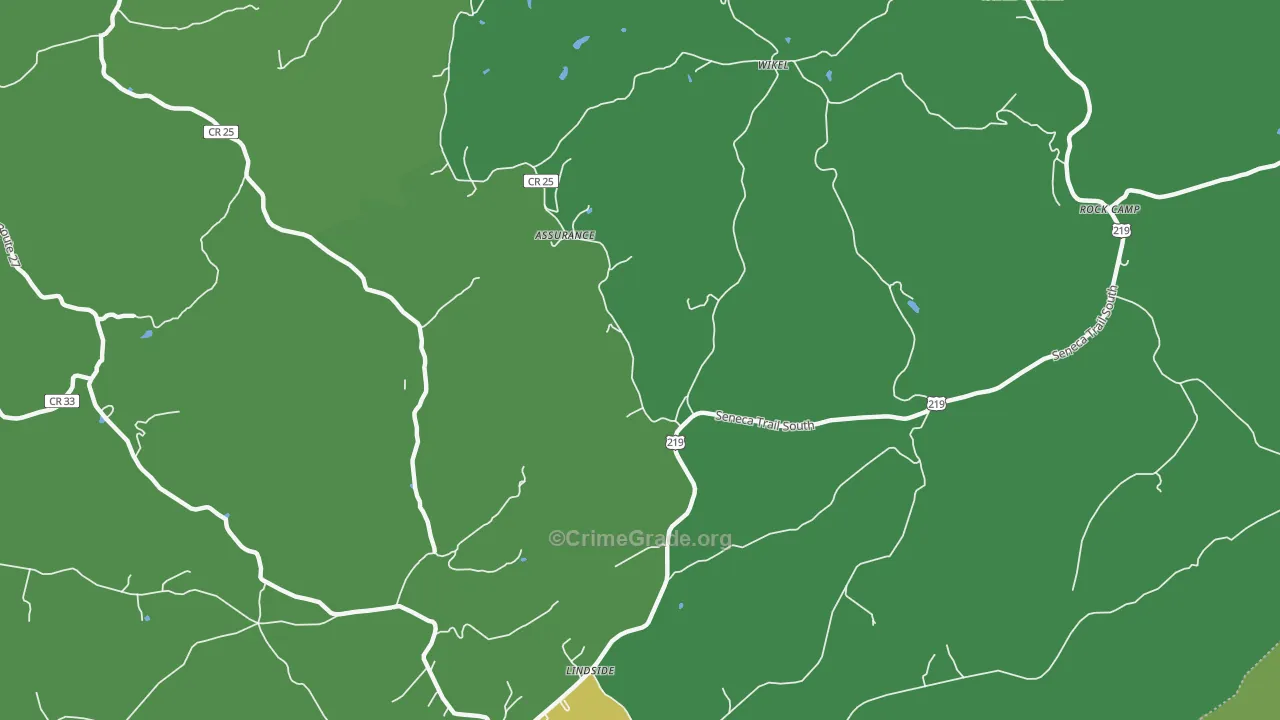 Zenith, WV Map of Murder Rates