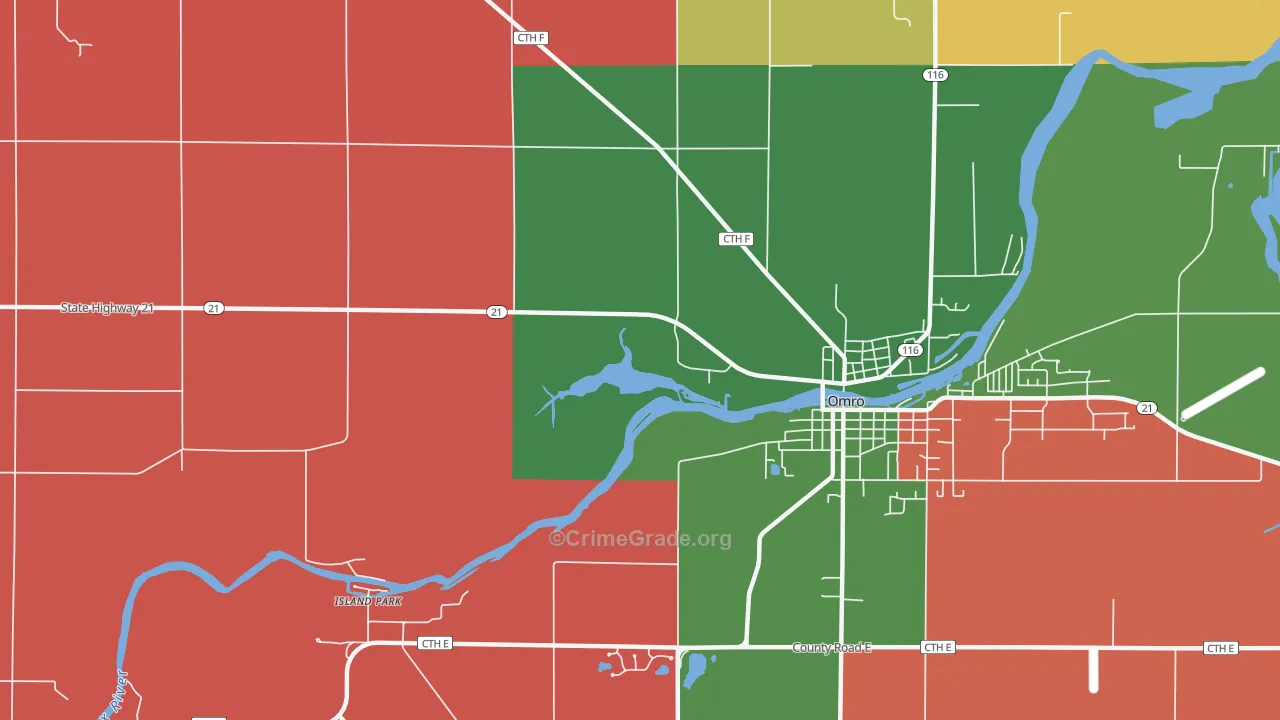 Zion, WI Map of Murder Rates