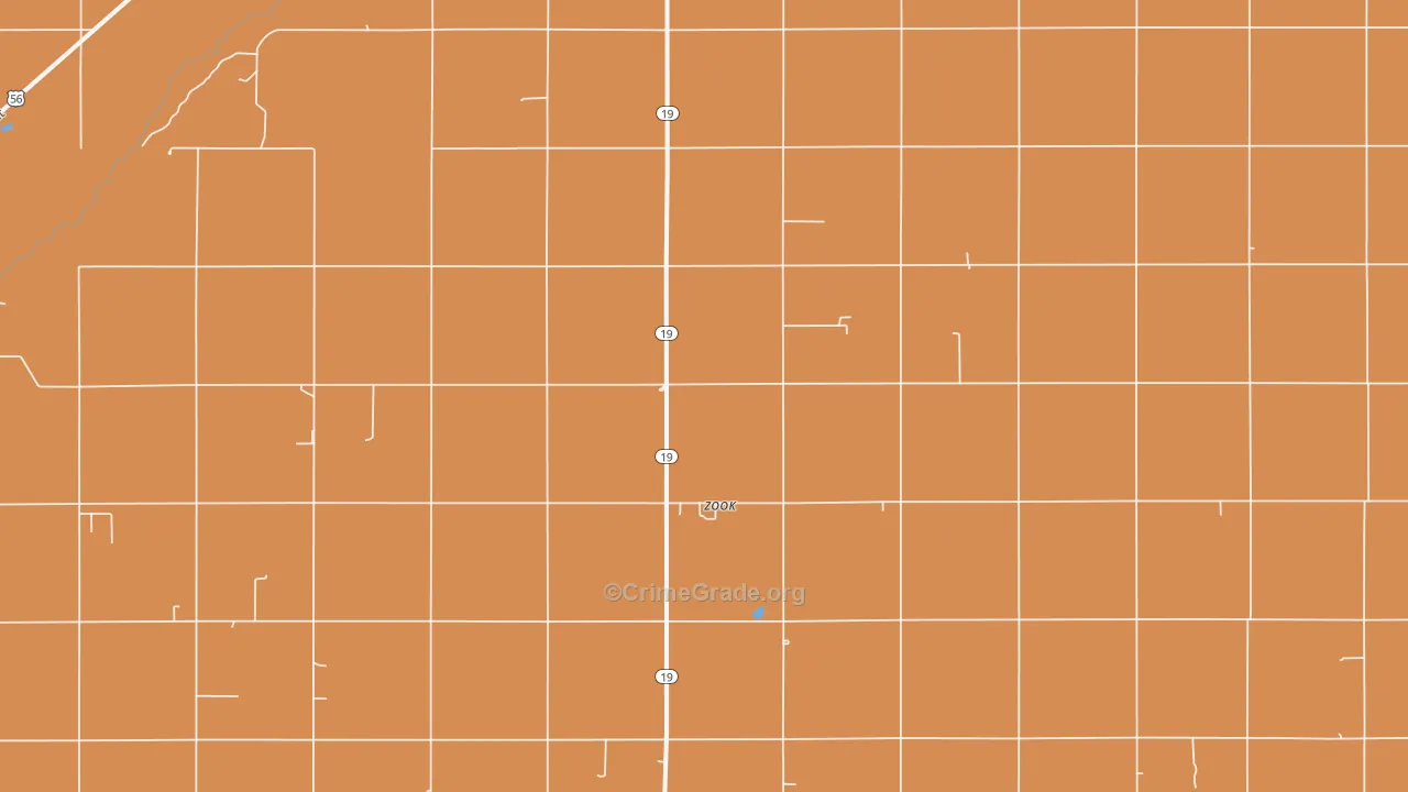 Zook, KS Map of Murder Rates